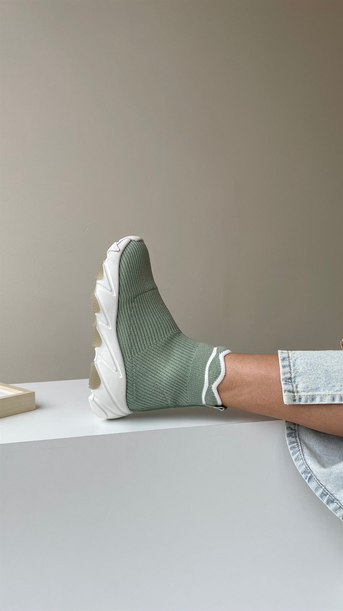 Kadın Triko Bot SU YEŞİLİ