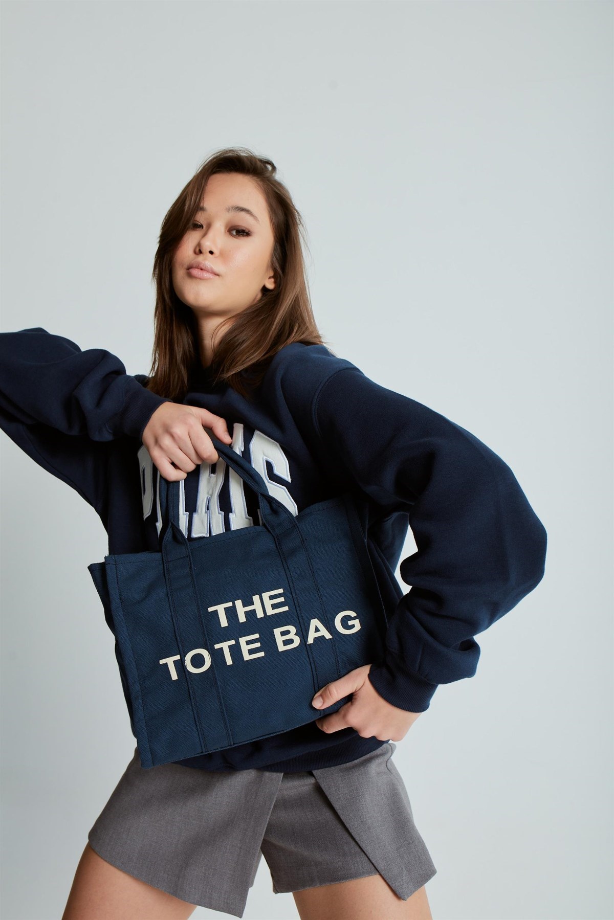 Kanvas Kumaş Kadın Çanta LACİVERT