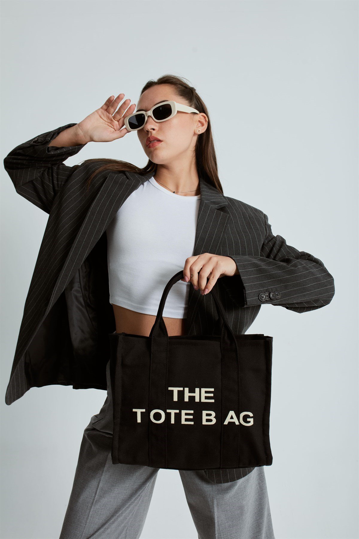 Kanvas Kumaş Kadın Çanta SİYAH