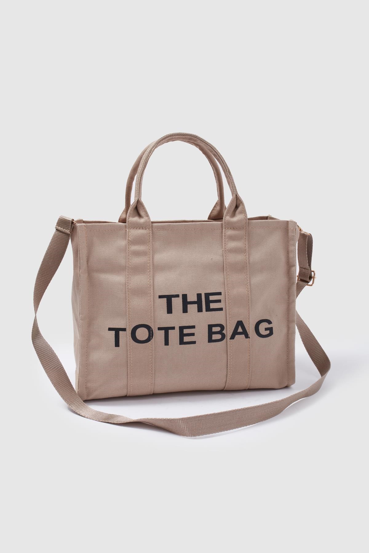 Kanvas Kumaş Kadın Çanta VİZON