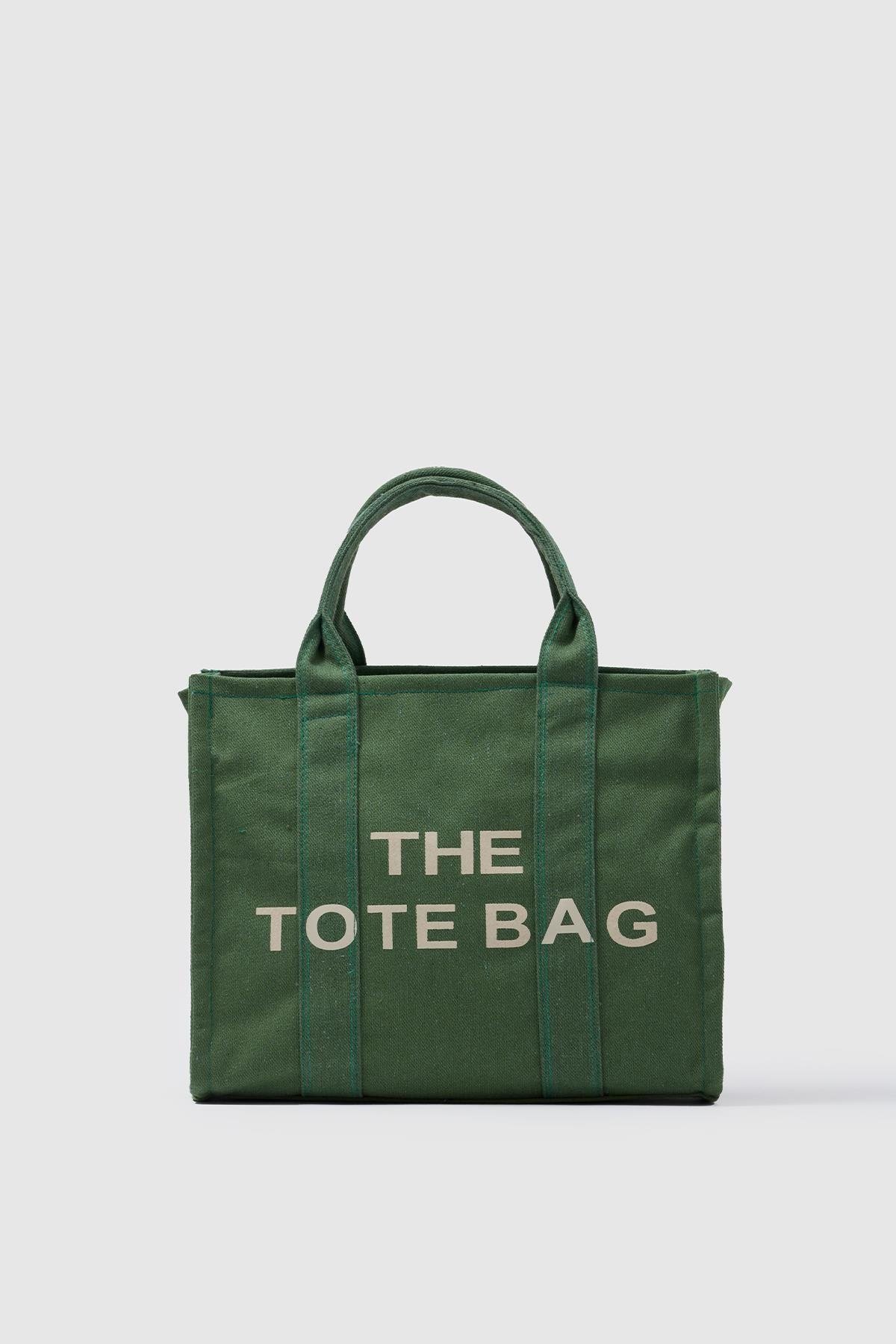 Kanvas Kumaş Kadın Çanta YEŞİL