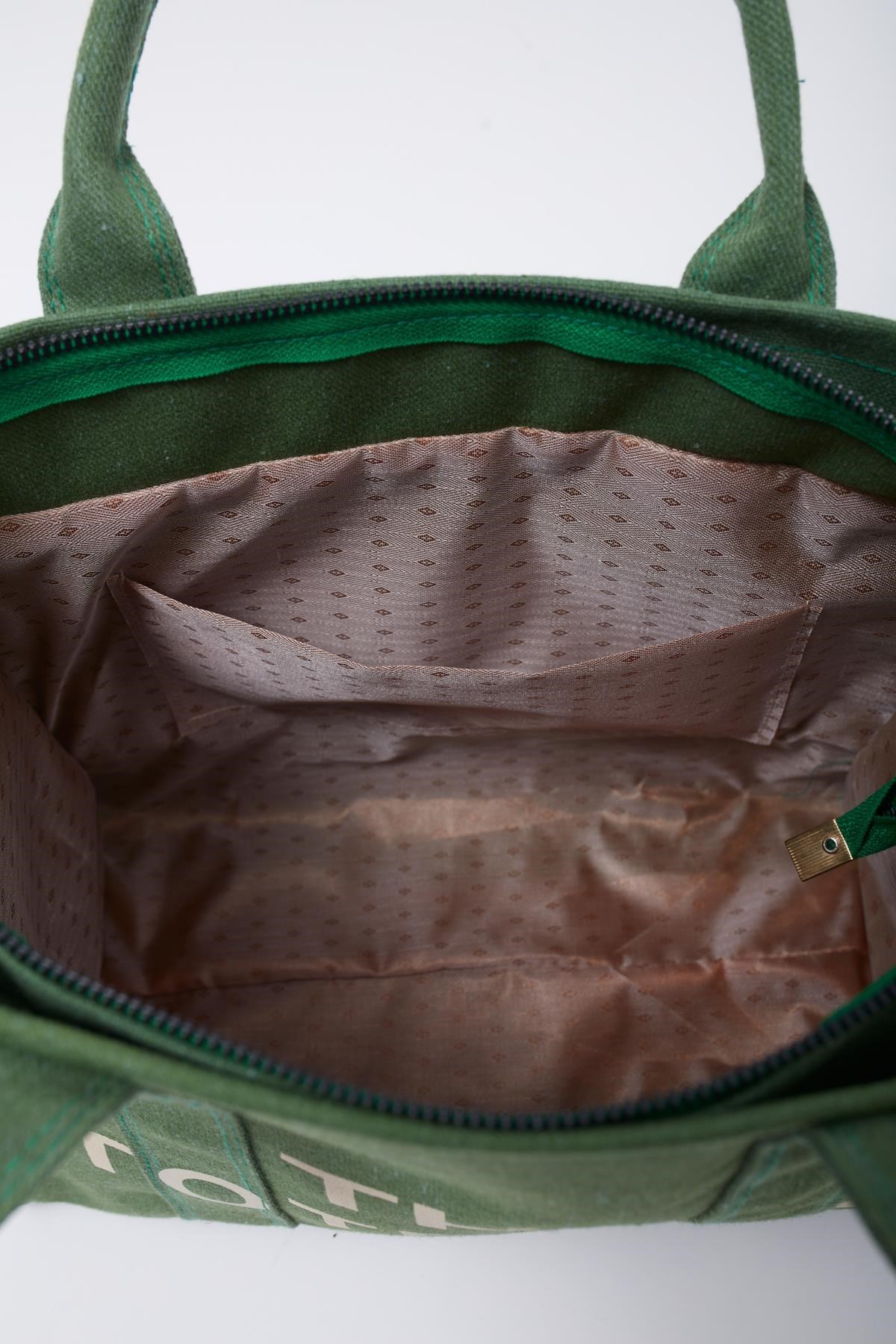 Kanvas Kumaş Kadın Çanta YEŞİL