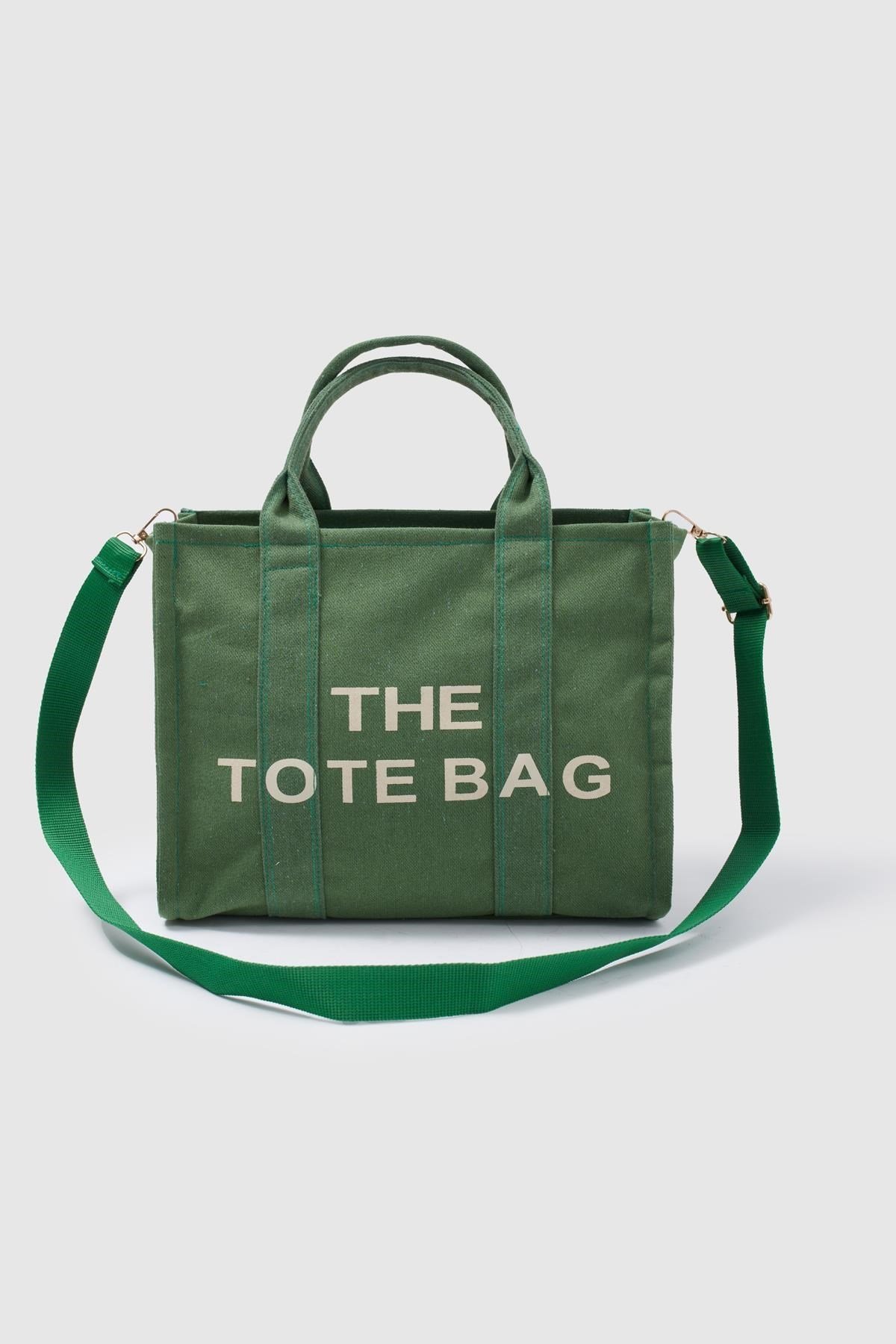 Kanvas Kumaş Kadın Çanta YEŞİL