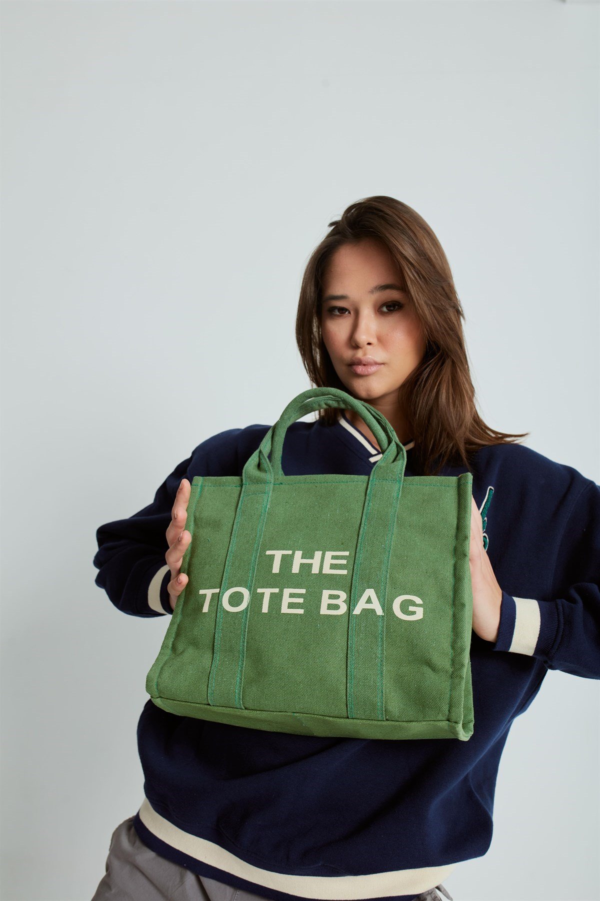 Kanvas Kumaş Kadın Çanta YEŞİL