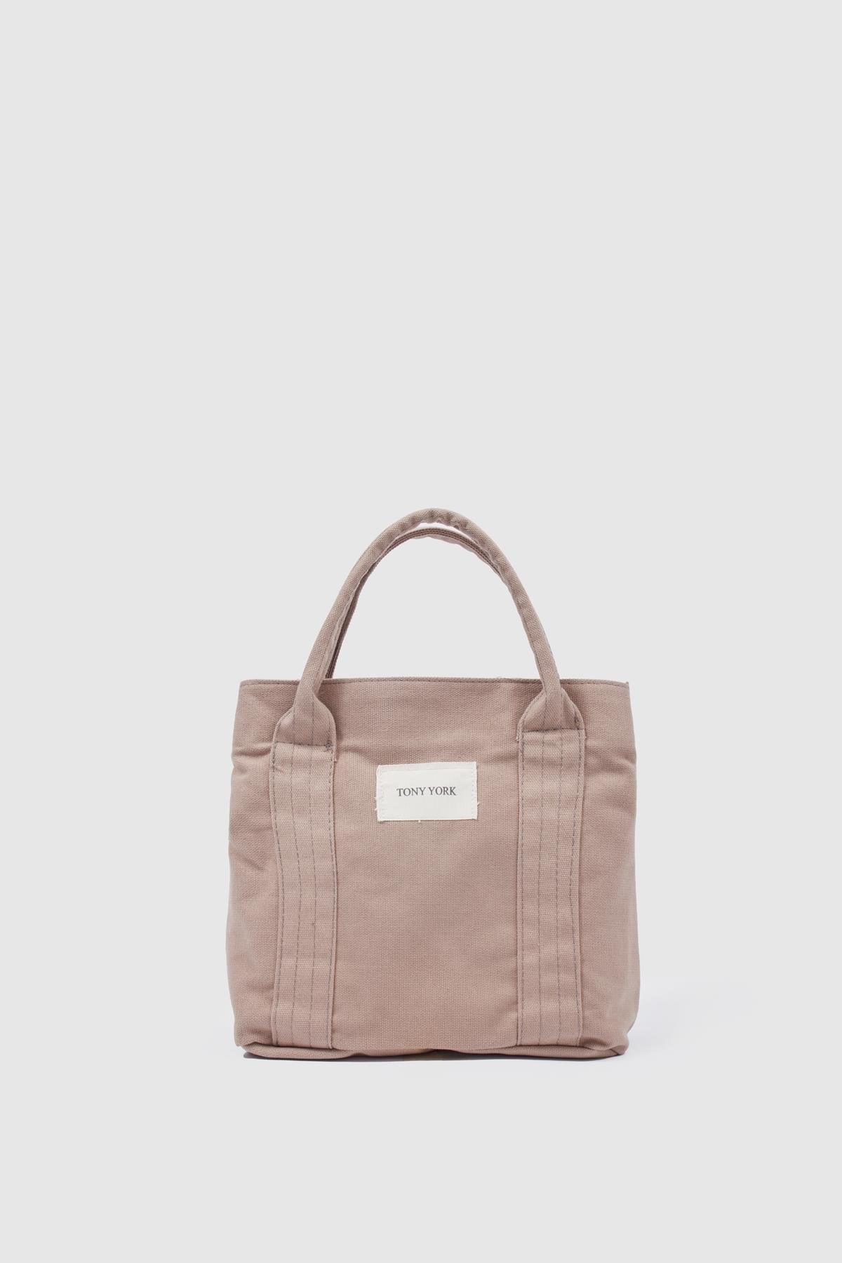 Keten Kumaş Kadın Çapraz Çanta  VİZON