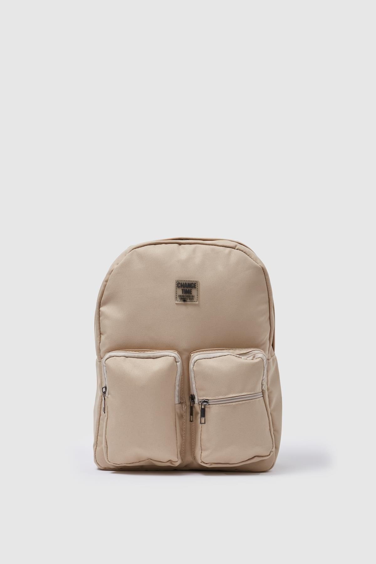 Kumaş Kadın Sırt Çantası BEJ