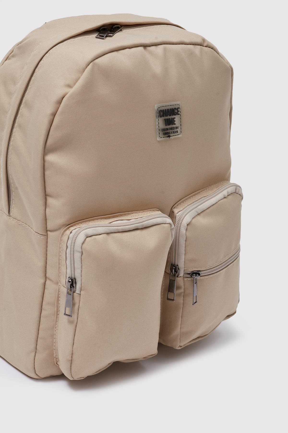 Kumaş Kadın Sırt Çantası BEJ