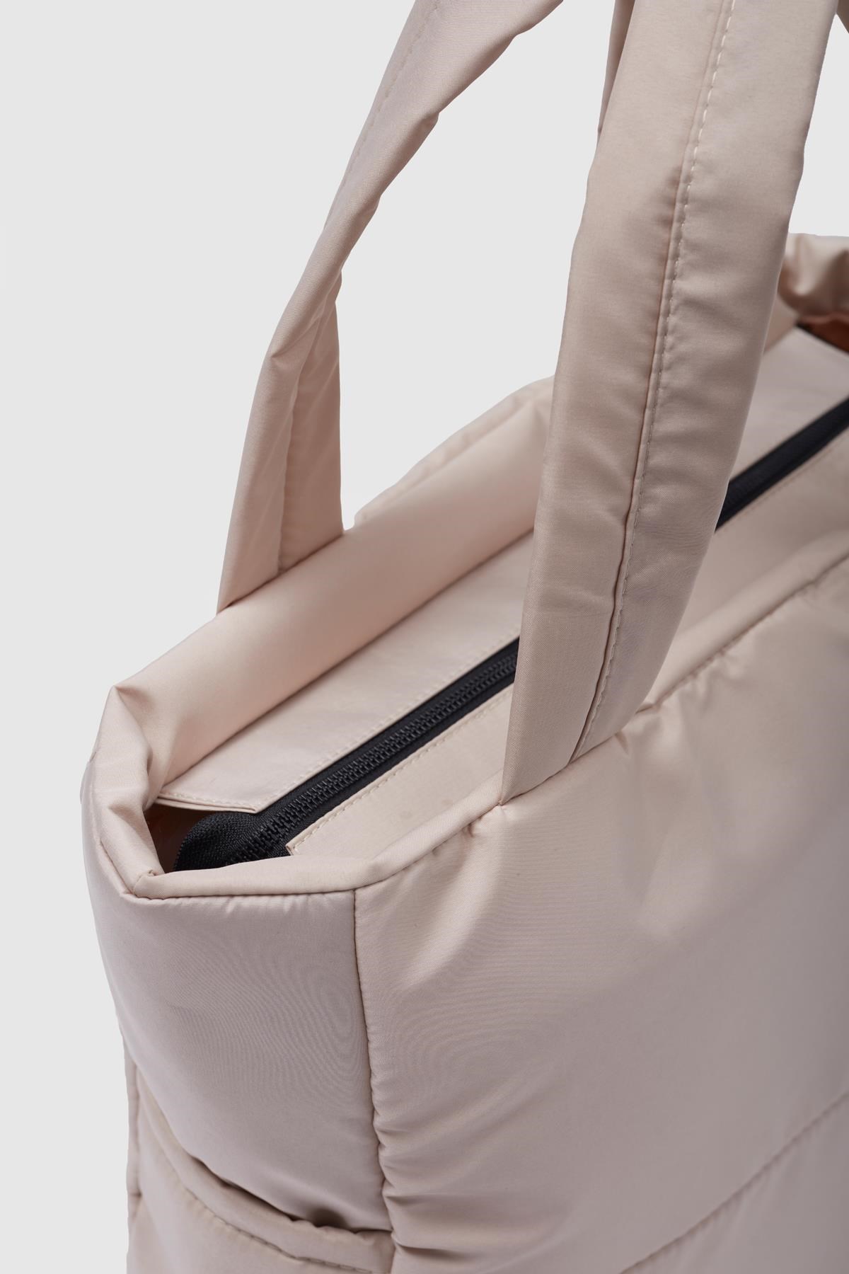 Puf Kumaş Kadın Çanta  BEJ