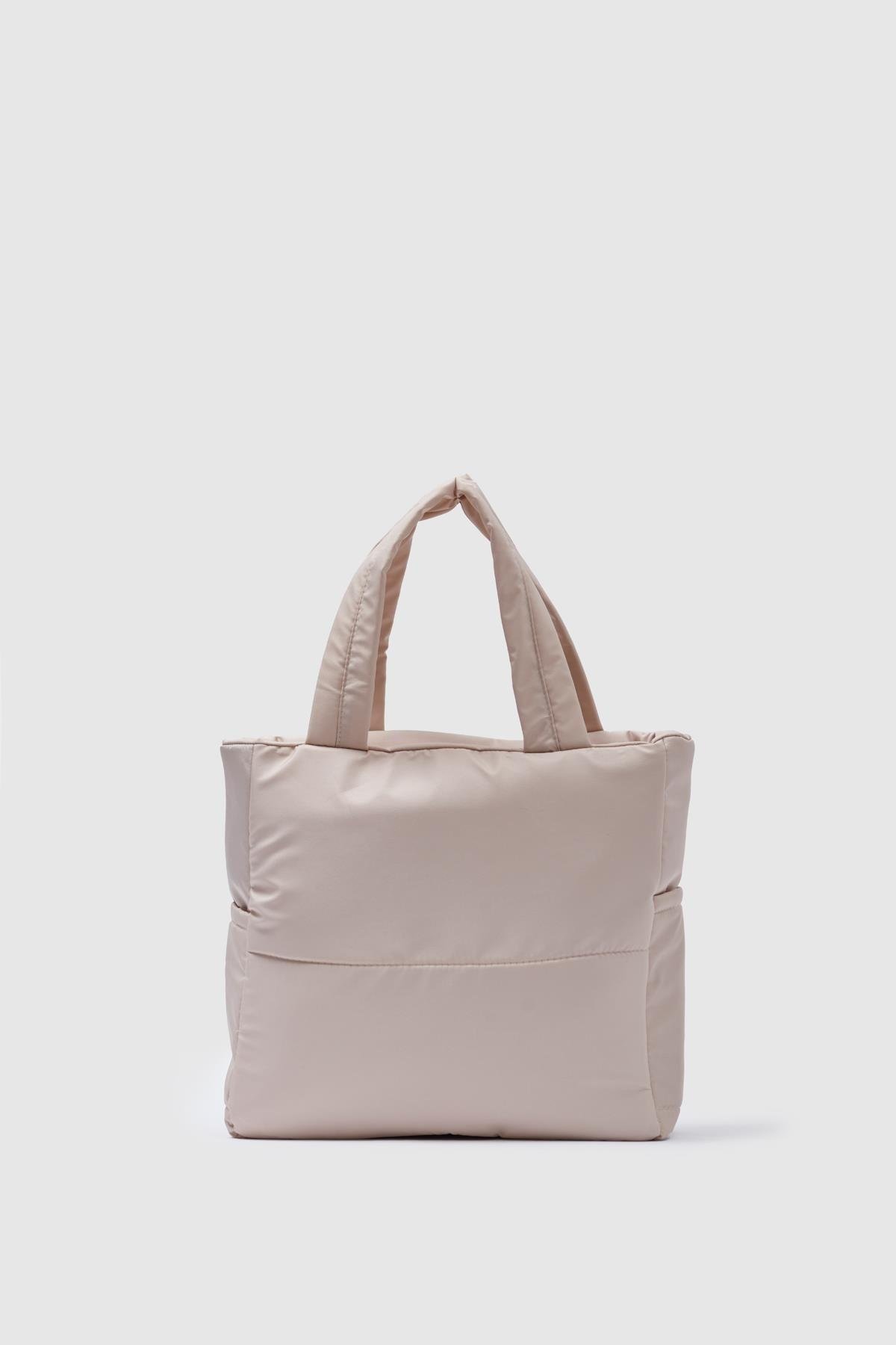 Puf Kumaş Kadın Çanta  BEJ