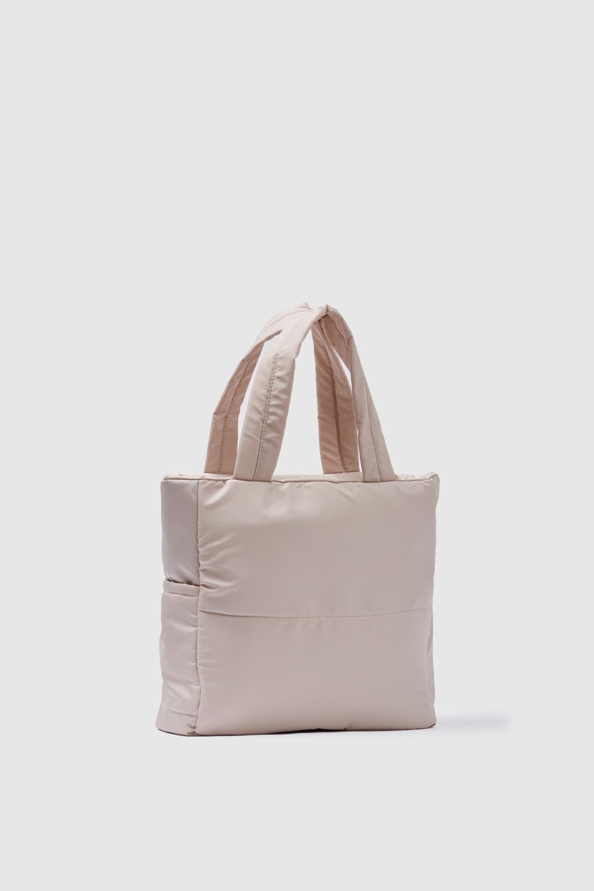 Puf Kumaş Kadın Çanta  BEJ