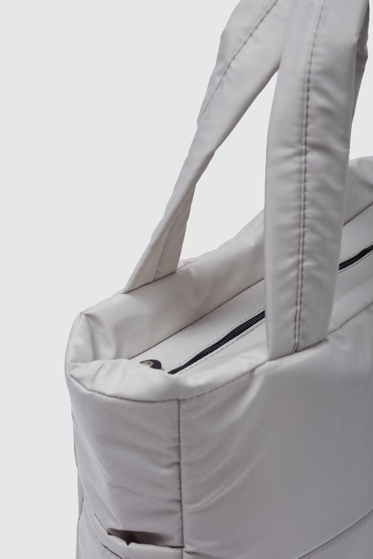 Puf Kumaş Kadın Çanta  GRİ