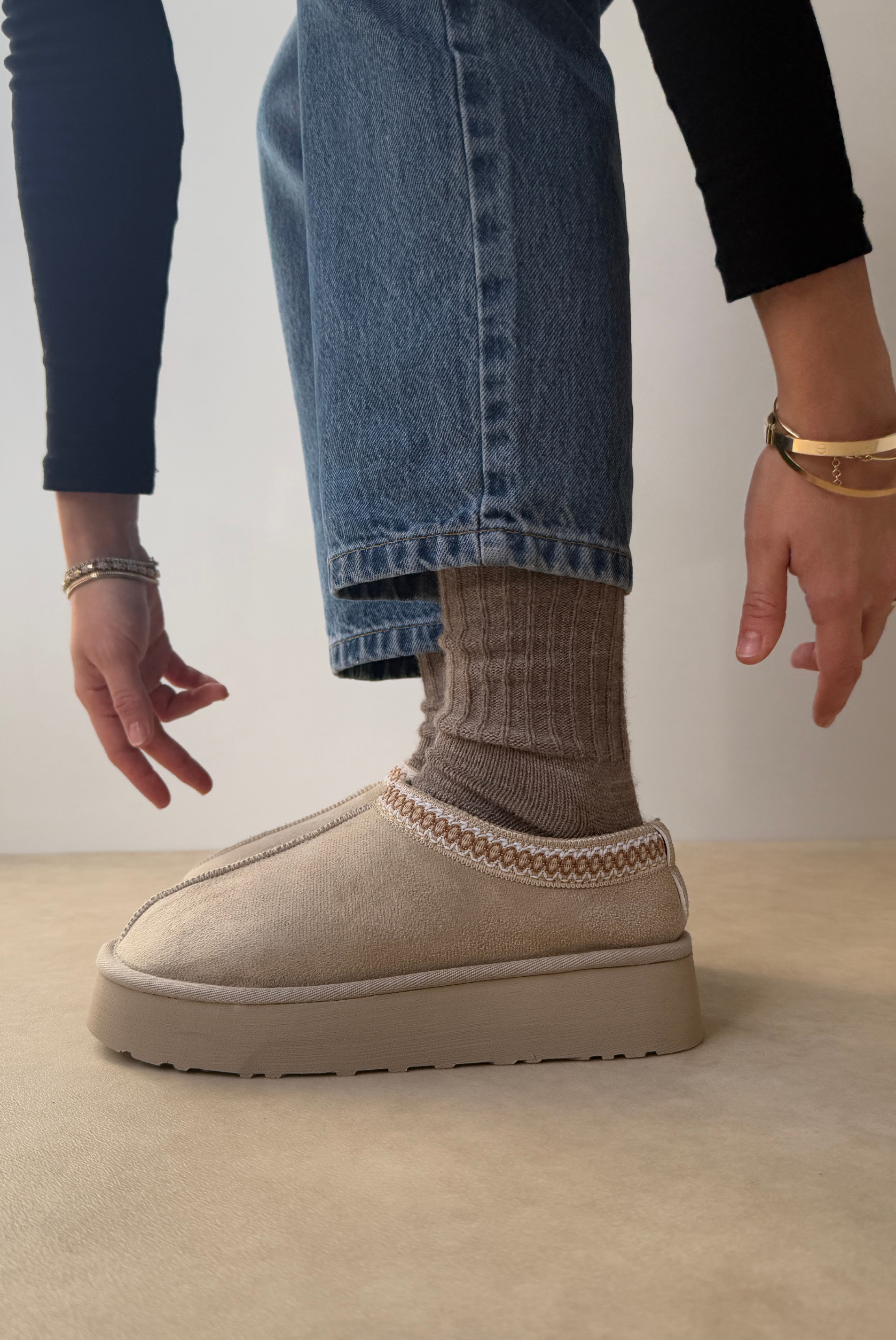 Sabo İçi Kürklü BEJ