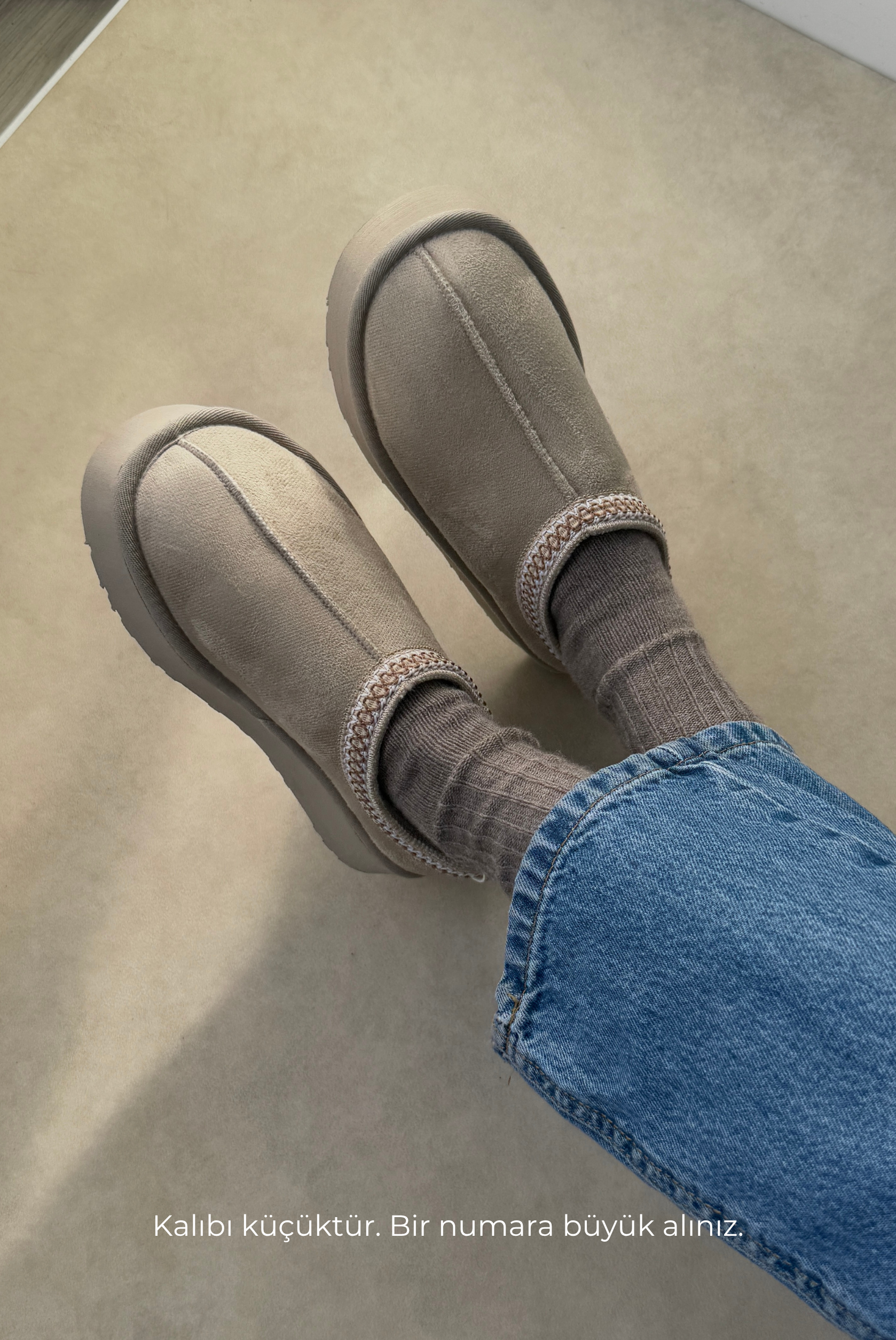 Sabo İçi Kürklü BEJ