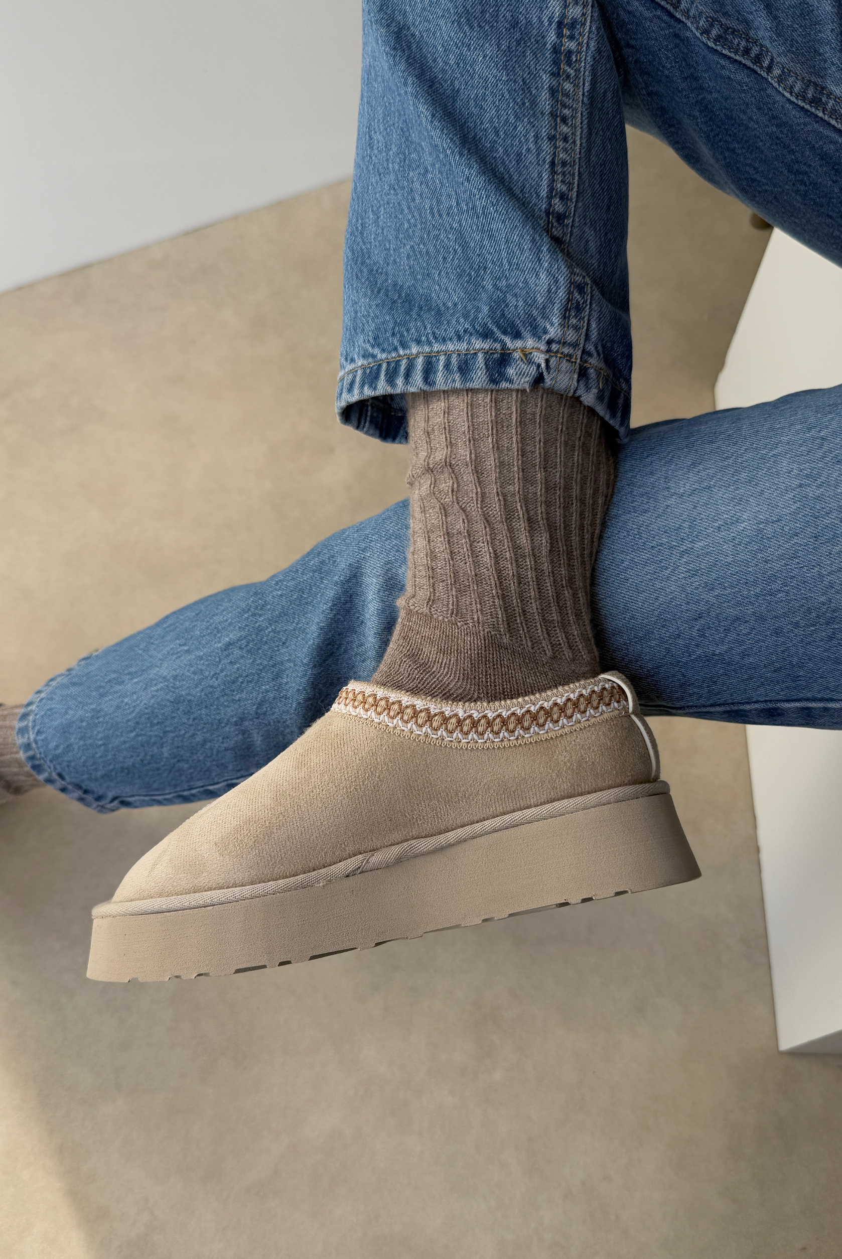 Sabo İçi Kürklü BEJ