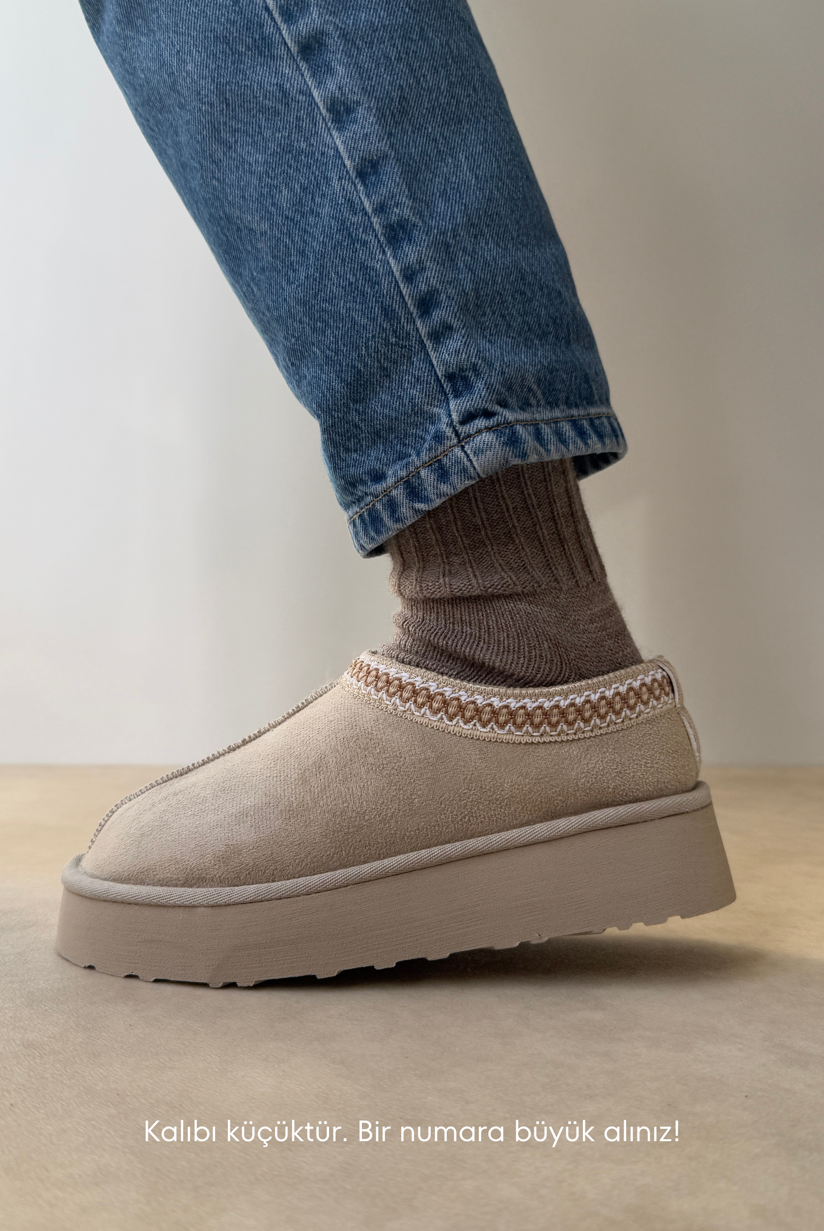 Sabo İçi Kürklü BEJ