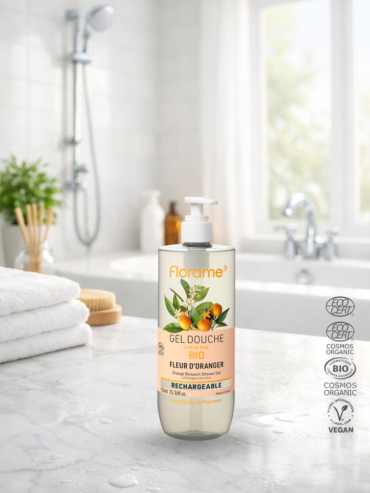 Organik Sülfatsız Portakal Çiçeği Duş Jeli 750 ml