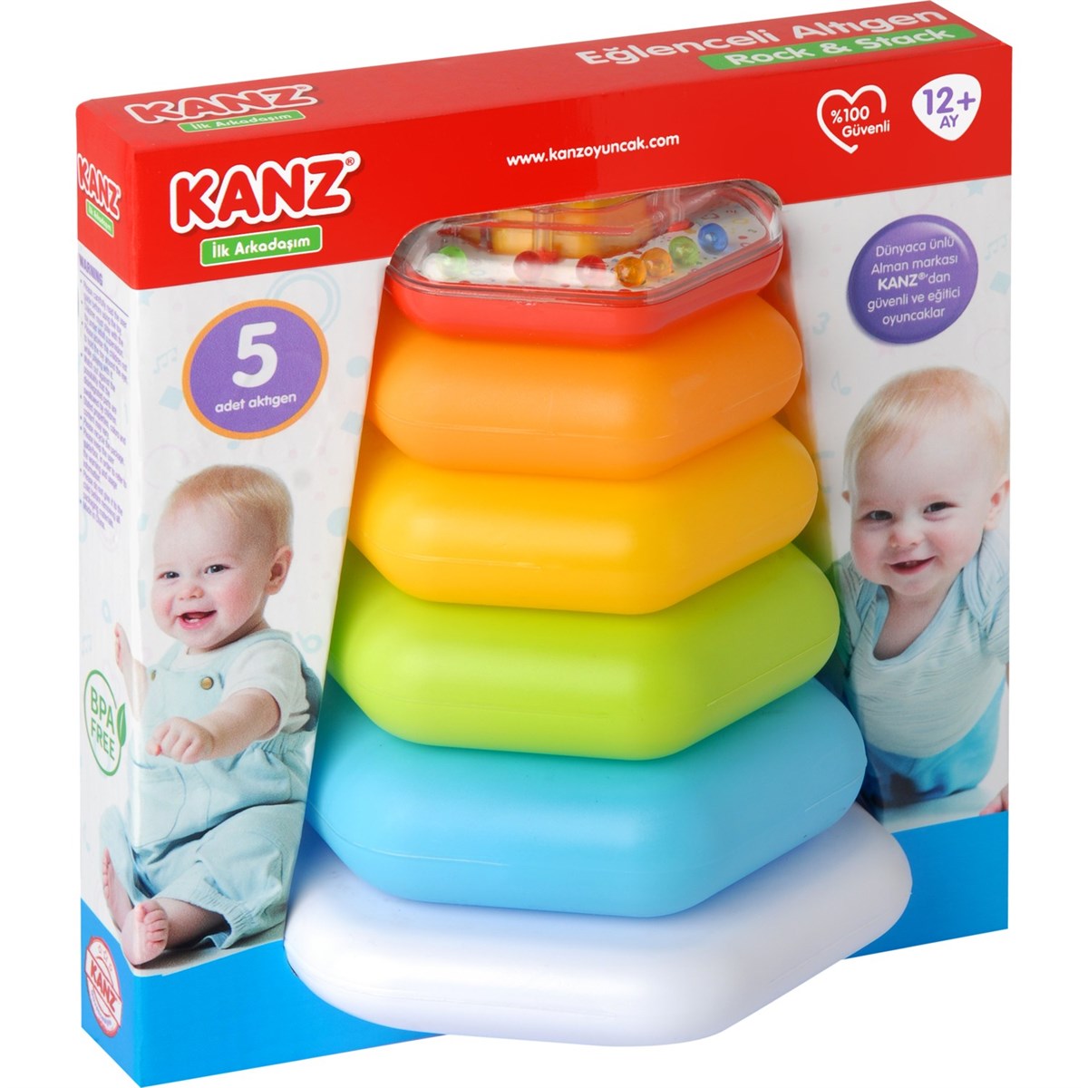 Kanz Altıgen Renkli Halkalar