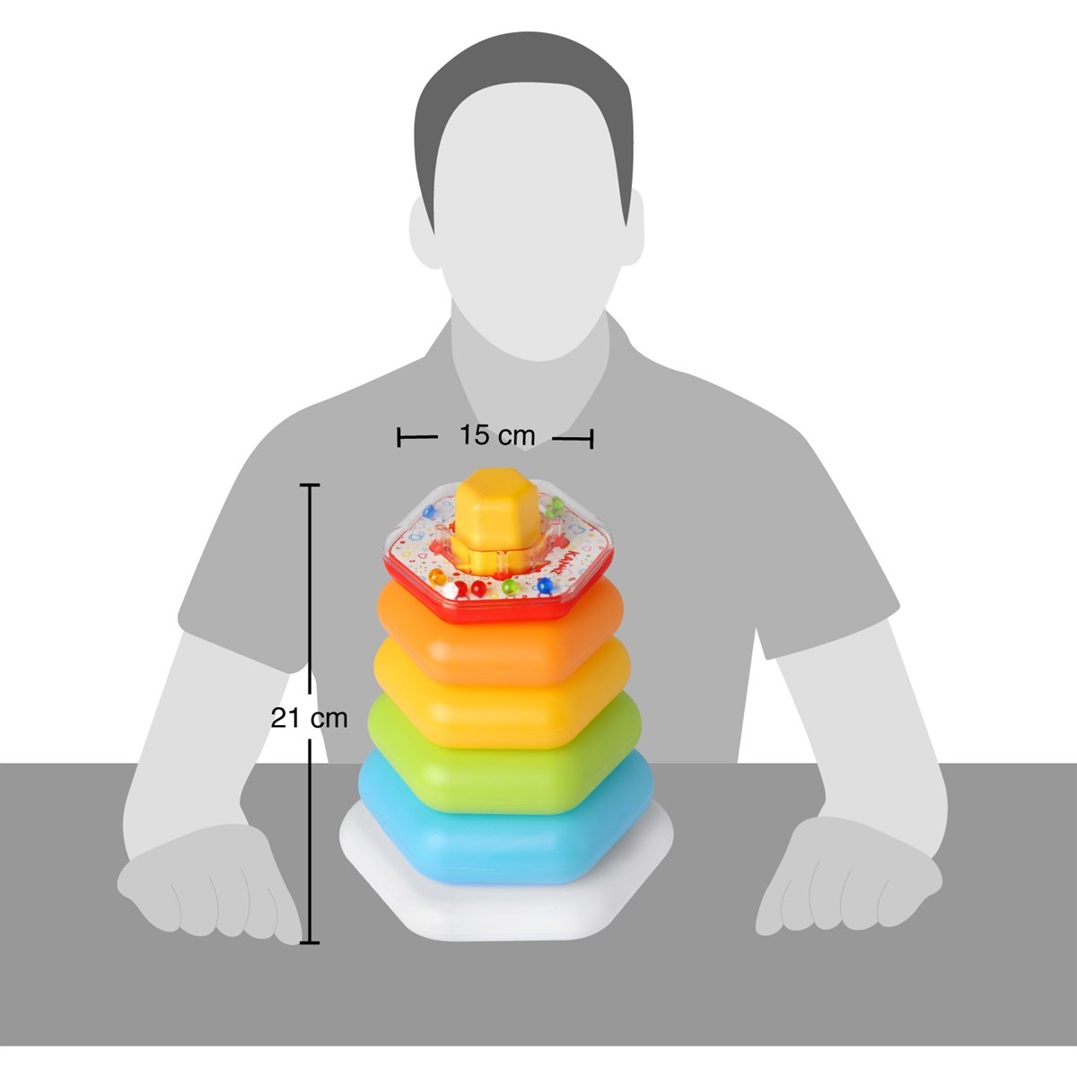 Kanz Altıgen Renkli Halkalar