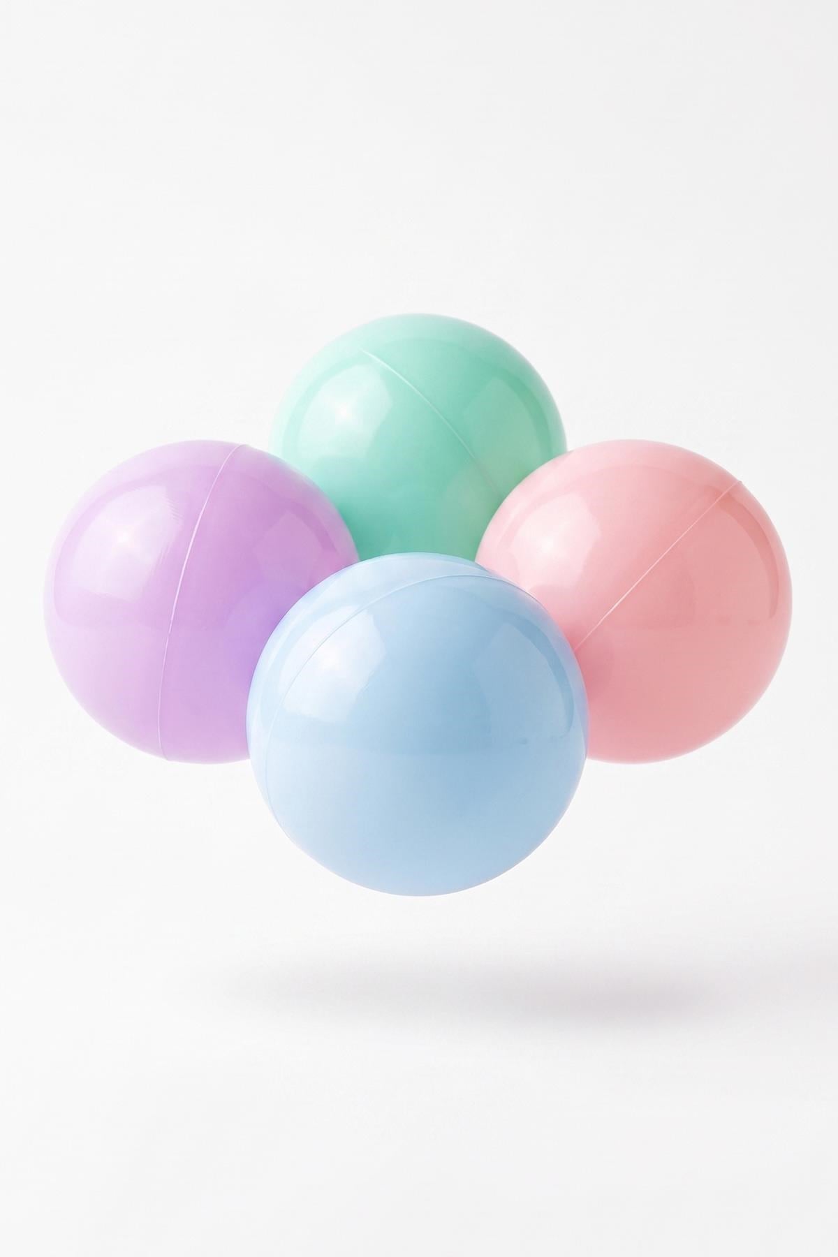 Wellgro 8 Cm Top Havuzu Topu 500 Adet Pembe, Lila, Mint, Mavi