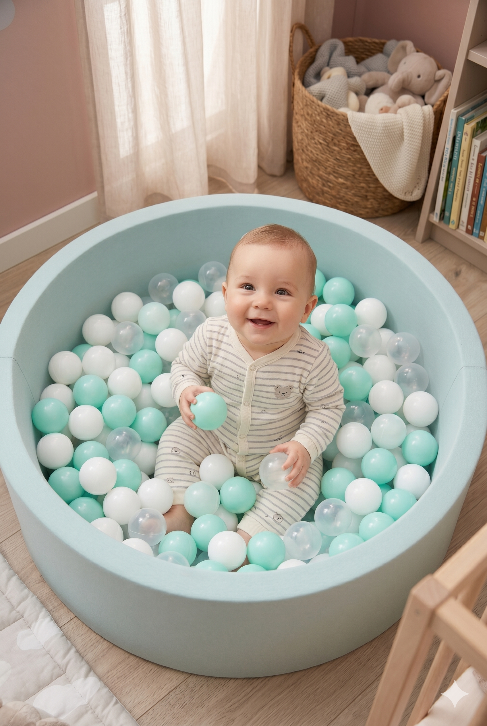 Wellgro Bubble Pop Top Havuzu-Mint