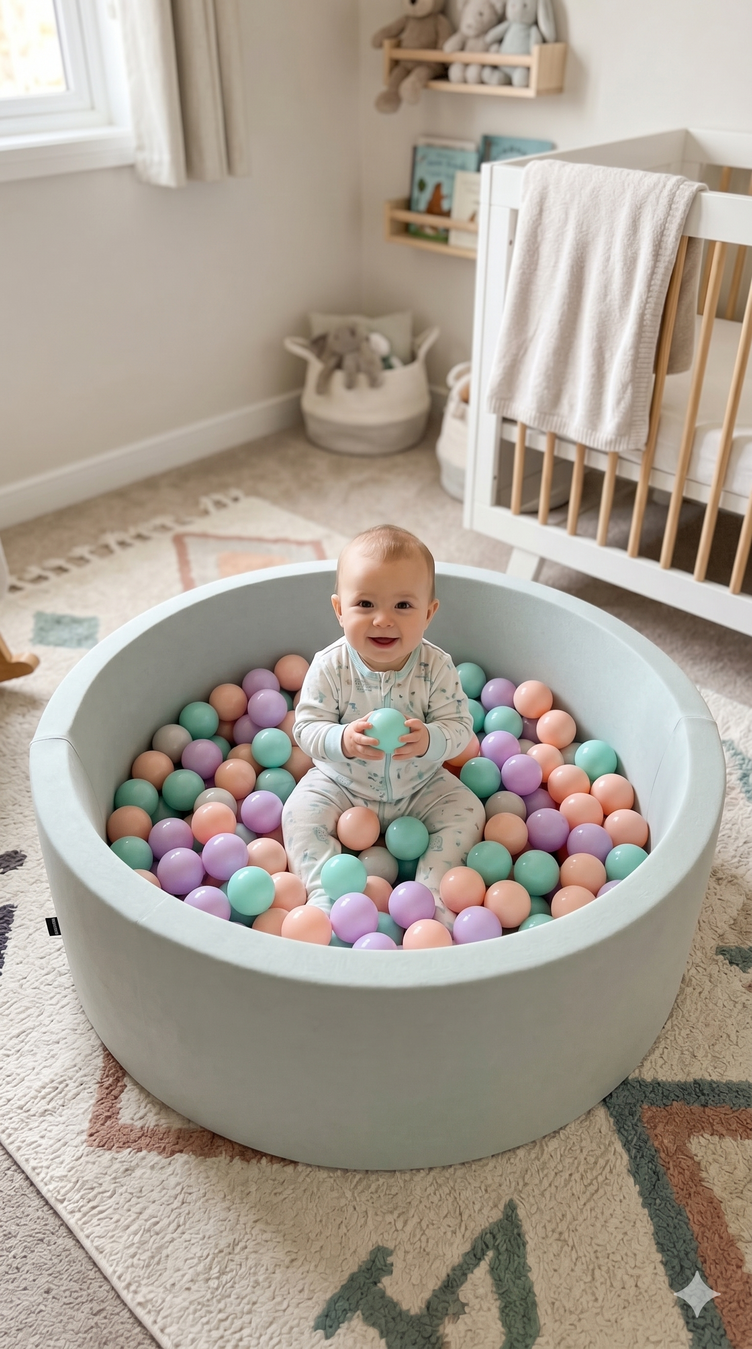 Wellgro Bubble Pops Mint Top Havuzu-Mint/Lila/Pembe
