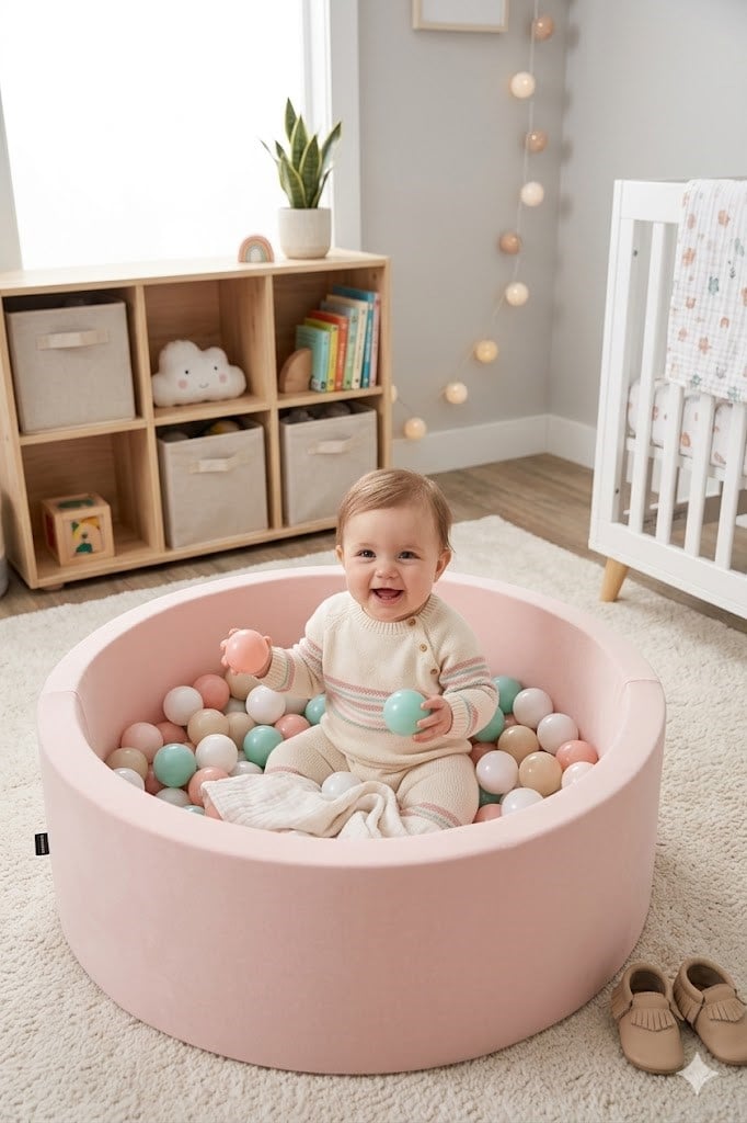 Wellgro Bubble Pops Pembe Top Havuzu-Pembe/Mint/Beyaz