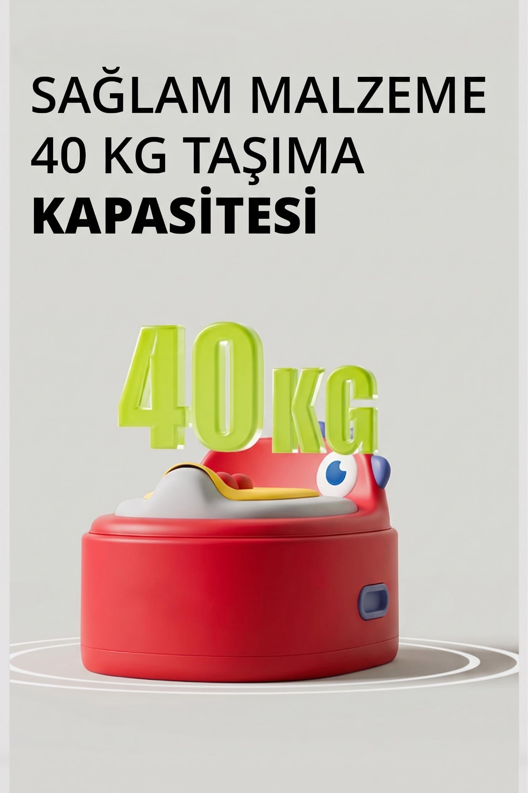 Wellgro Dino 2'si 1 Arada Bebek Lazımlık ve Tuvalet Adaptörü - Kırmızı