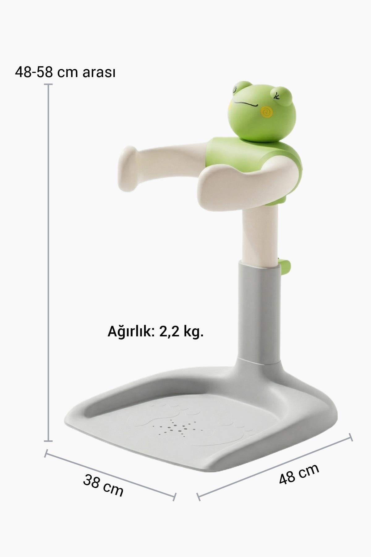 Wellgro HoldMe Bebek Banyo Duş Standı Yeşil Kurbağa