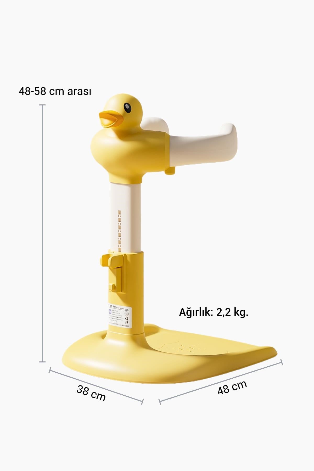 Wellgro HoldMe Bebek Banyo Duş Standı Sarı