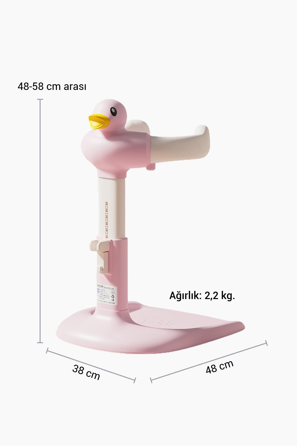 Wellgro HoldMe Bebek Banyo Duş Standı Pembe