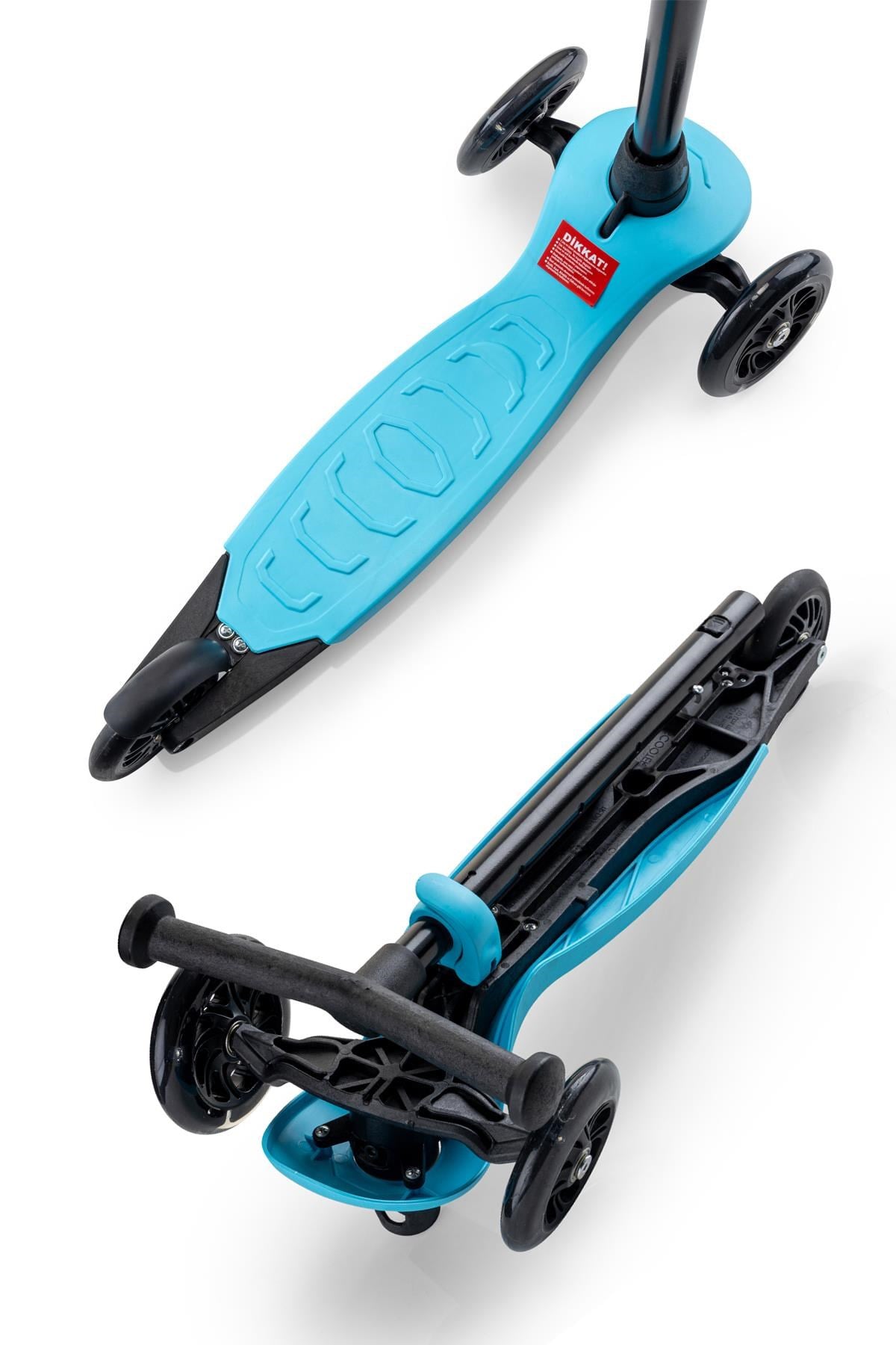 Wellgro Işıklı 3 Tekerli Yükseklik Ayarlı Scooter, Mavi