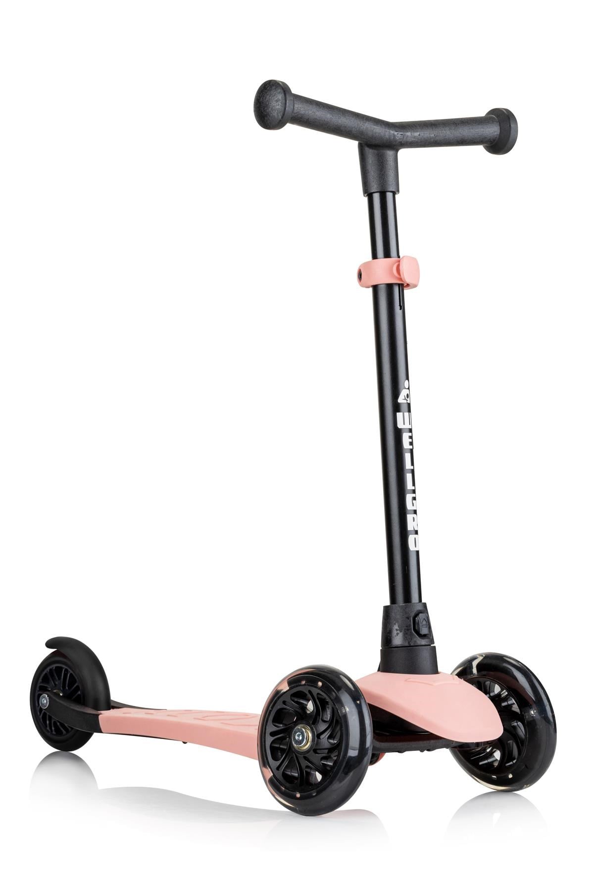 Wellgro Işıklı 3 Tekerli Yükseklik Ayarlı Scooter, Pembe