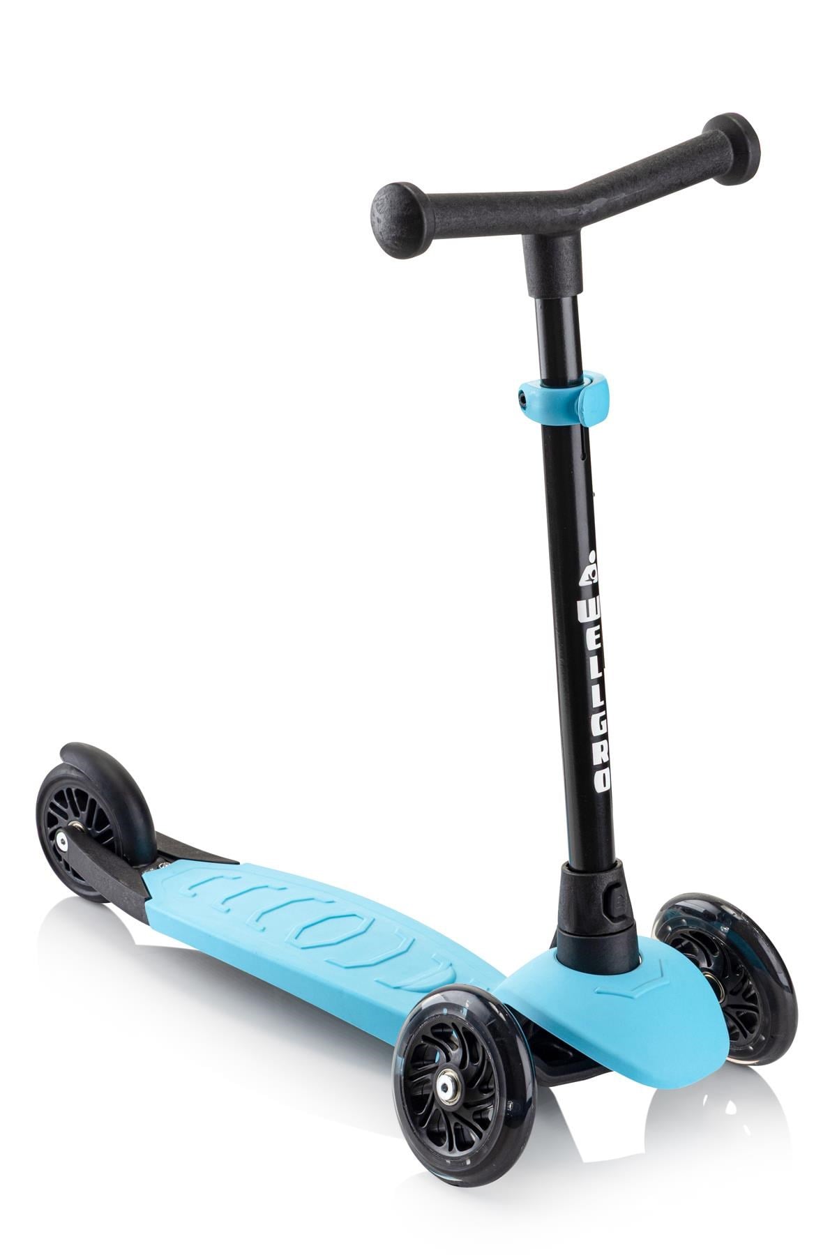 Wellgro Işıklı 3 Tekerli Yükseklik Ayarlı Scooter, Mavi