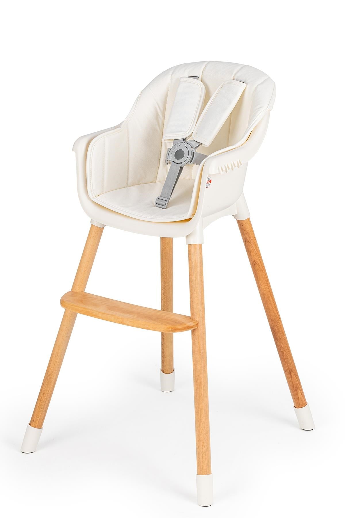 Wellgro Neo 4in1 Ahşap Mama Sandalyesi Beyaz