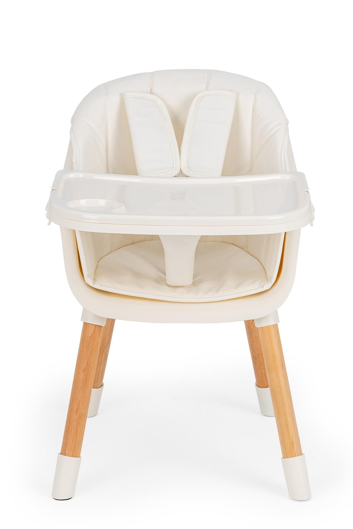 Wellgro Neo 4in1 Ahşap Mama Sandalyesi Beyaz