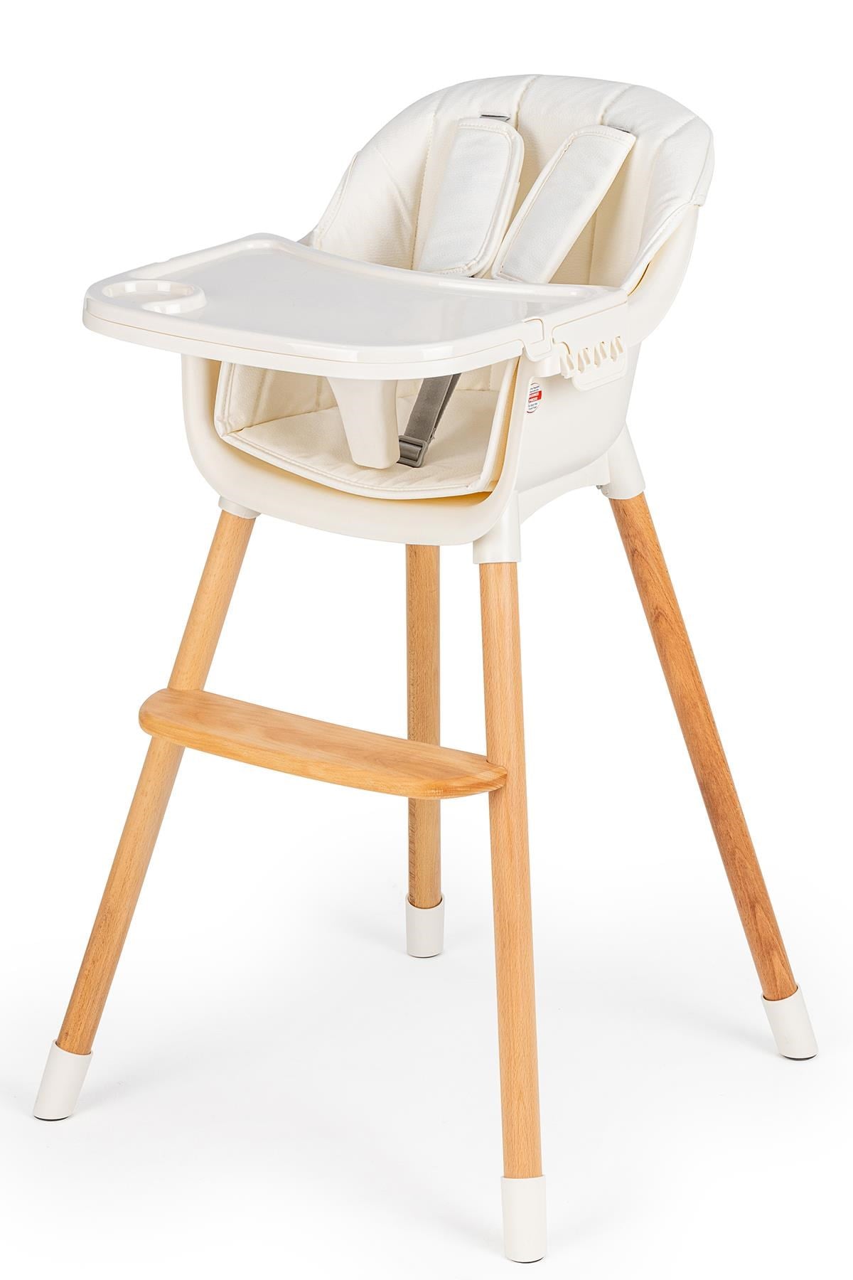 Wellgro Neo 4in1 Ahşap Mama Sandalyesi Beyaz