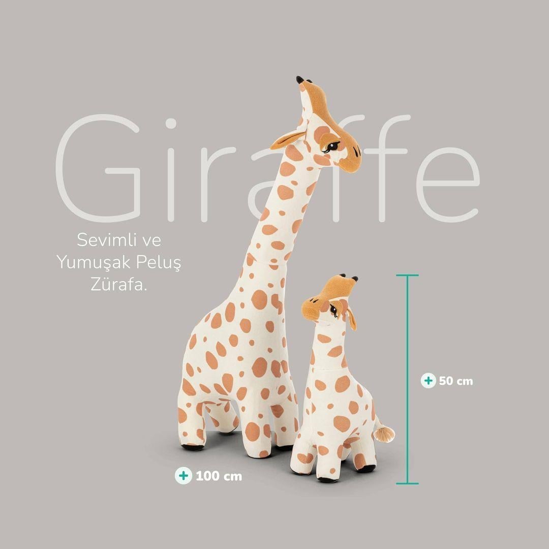 Wellgro Oyuncak Peluş Zürafa Anne ve Yavru Zürafa Seti, Uyku ve Oyun Arkadaşı