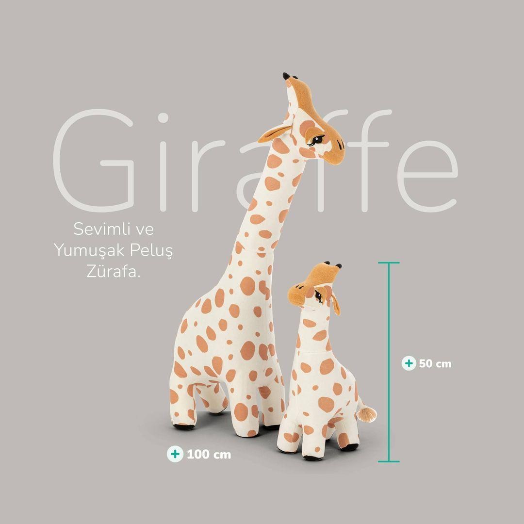 Wellgro Oyuncak Peluş Zürafa Anne ve Yavru Zürafa Seti, Uyku ve Oyun Arkadaşı