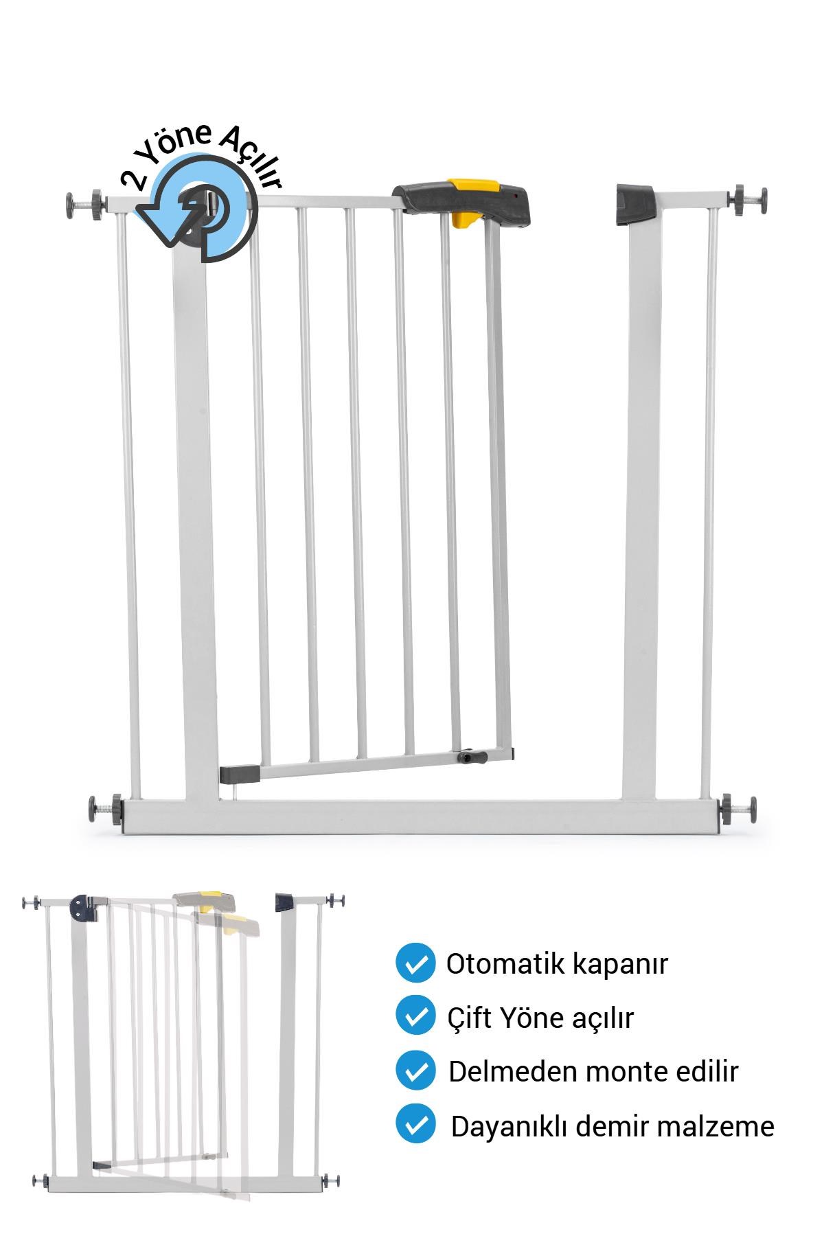 Wellgro Pro 75-80 cm Çocuk Güvenlik Kapısı, Merdiven Kapısı ve Korkuluk, Beyaz