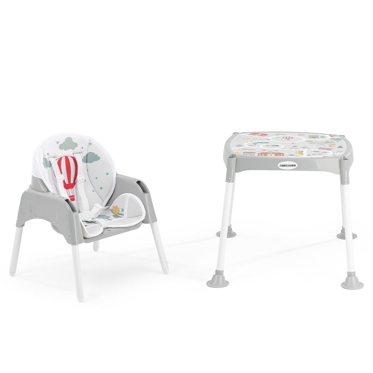 Wellgro RoadMap Çalışma Masalı Mama Sandalyesi