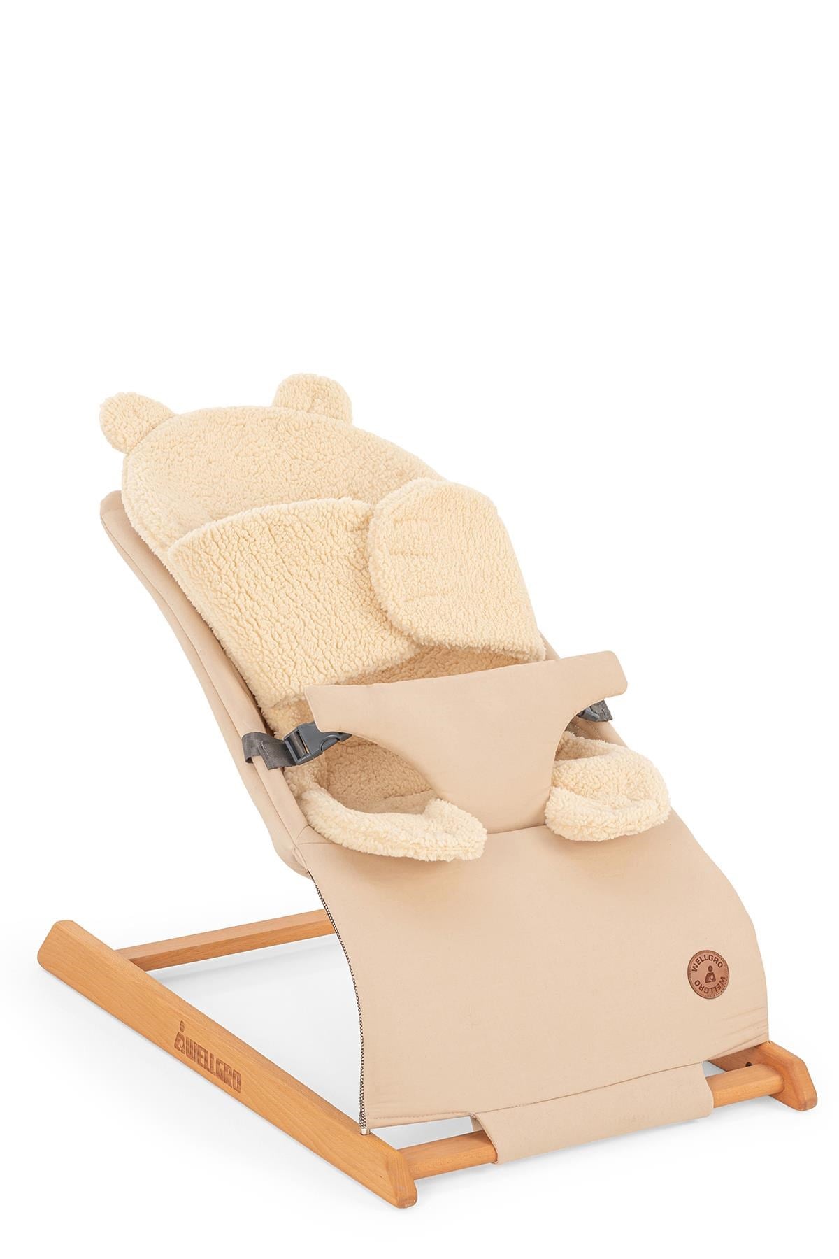 Wellgro Teddy Bear Çok Fonksiyonlu Peluş Ped, Bebek Arabası Minderi