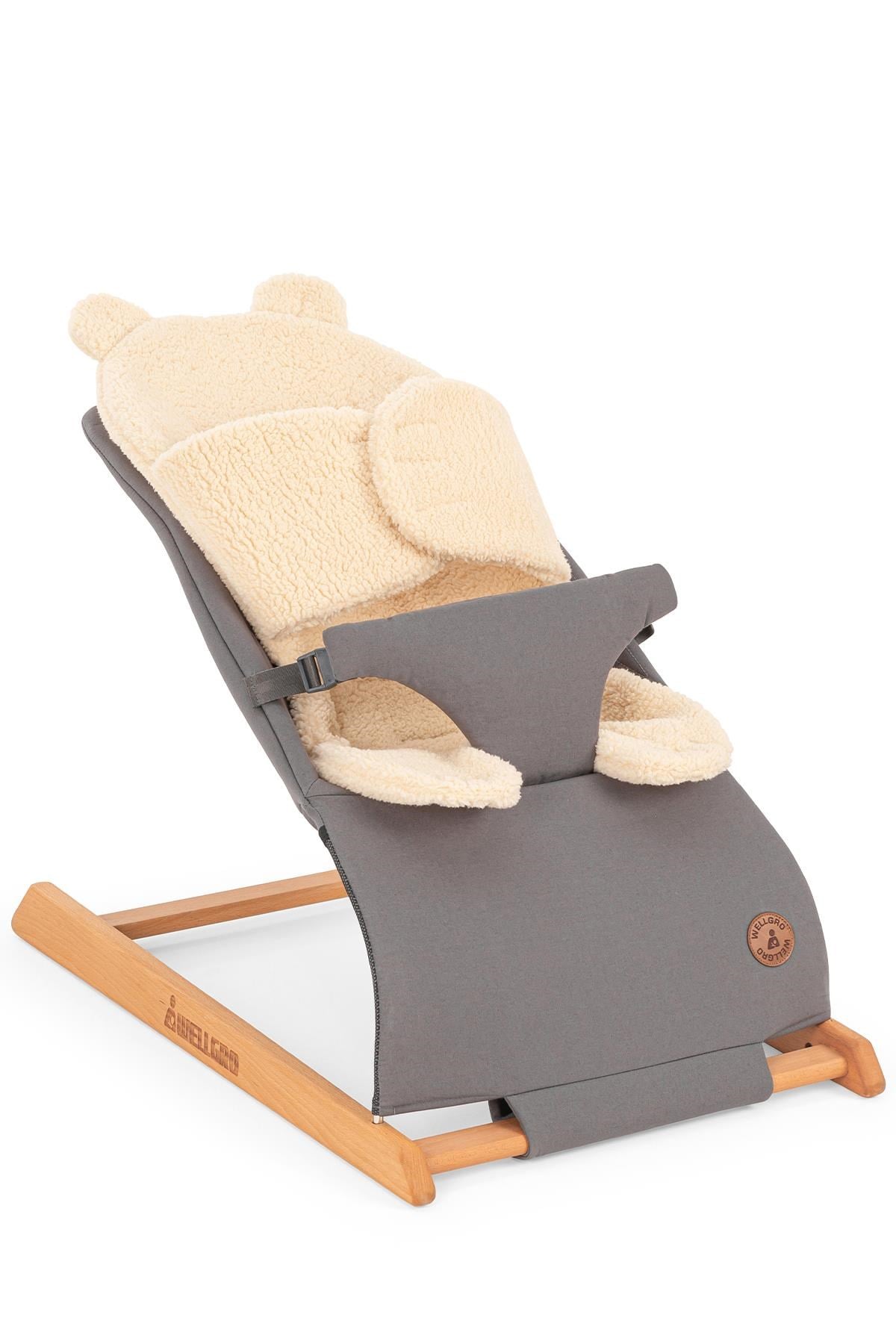 Wellgro Teddy Bear Çok Fonksiyonlu Peluş Ped, Bebek Arabası Minderi