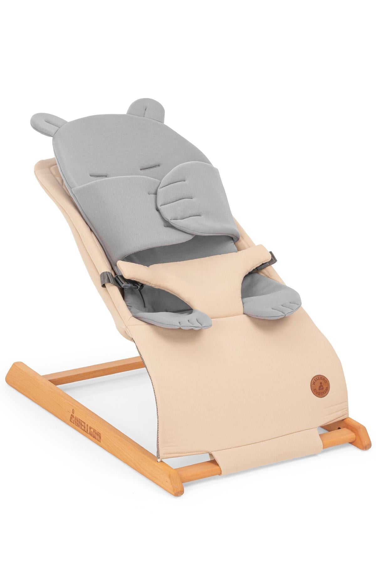Wellgro Teddy Bear Çok Fonksiyonlu Penye Ped, Bebek Arabası Minderi