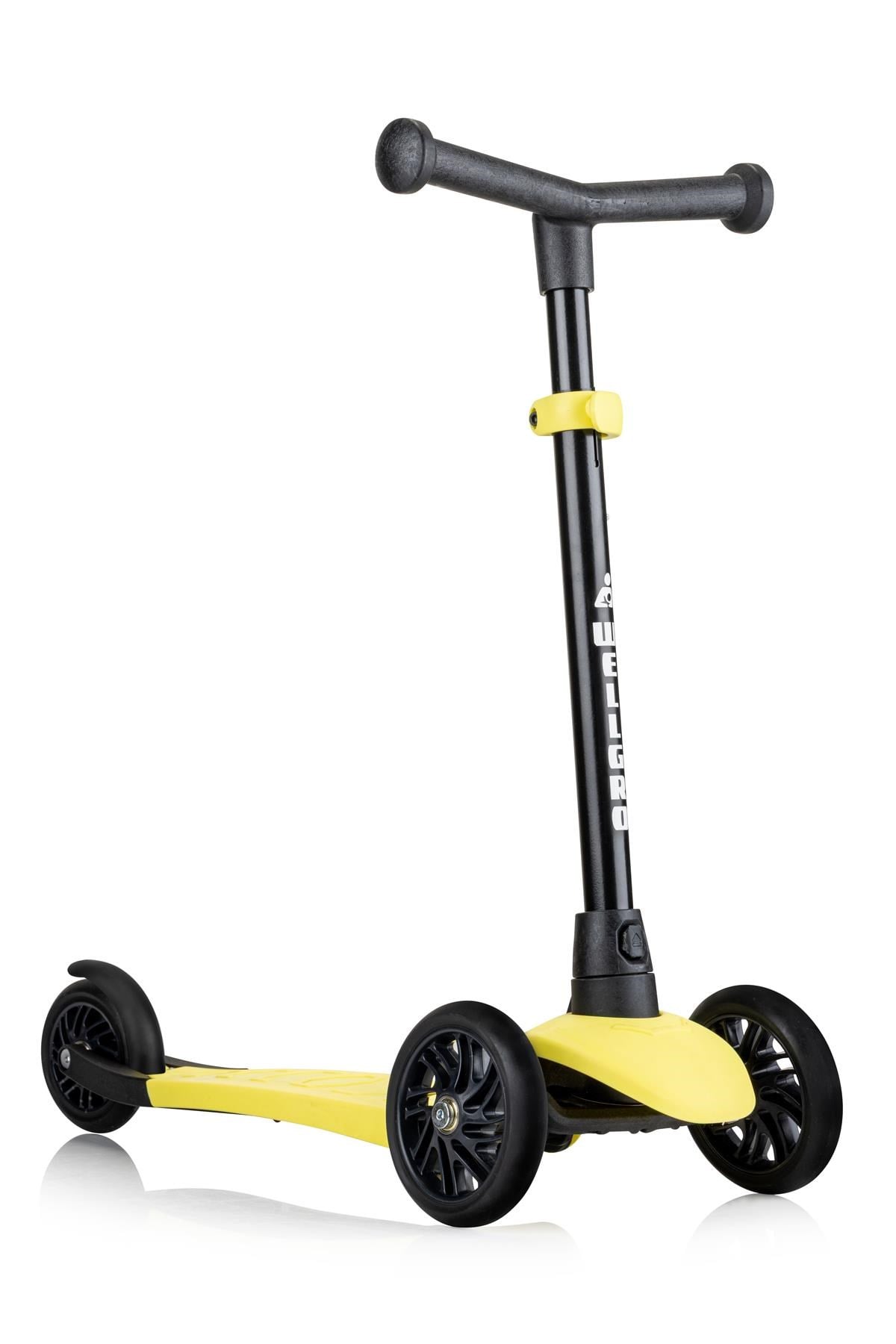 Wellgro Turbo 3 Tekerli Yükseklik Ayarlı Scooter, Sarı