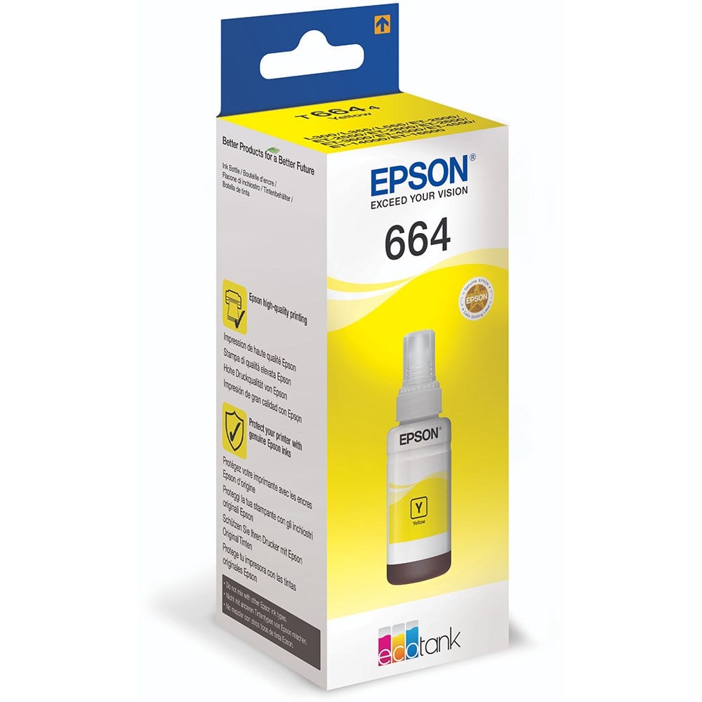 Epson T6644 Orıjınal Sarı Mürekkep