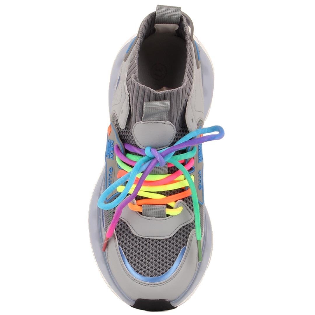 24Y433-7 Gri Kadın Sneaker 