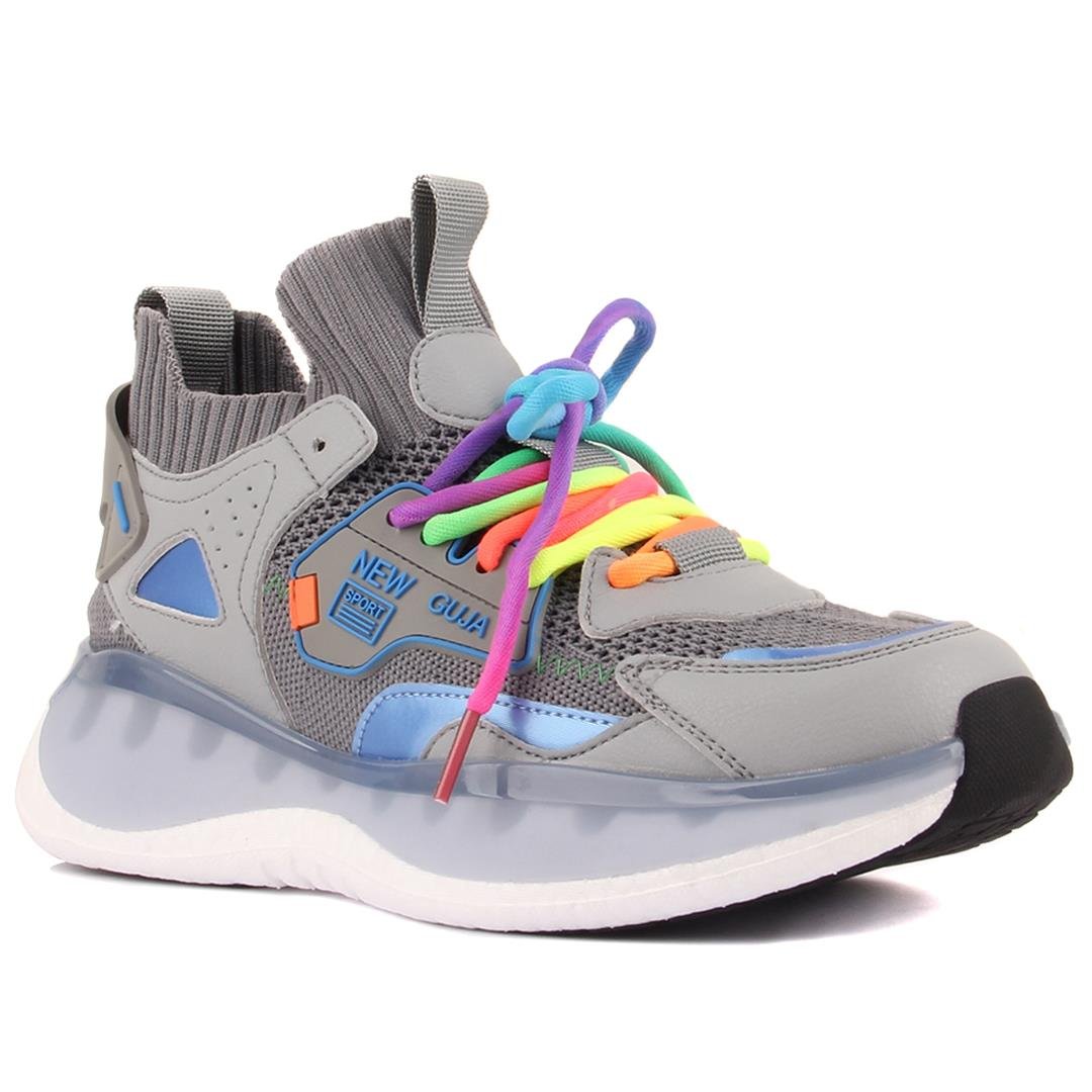 24Y433-7 Gri Kadın Sneaker 