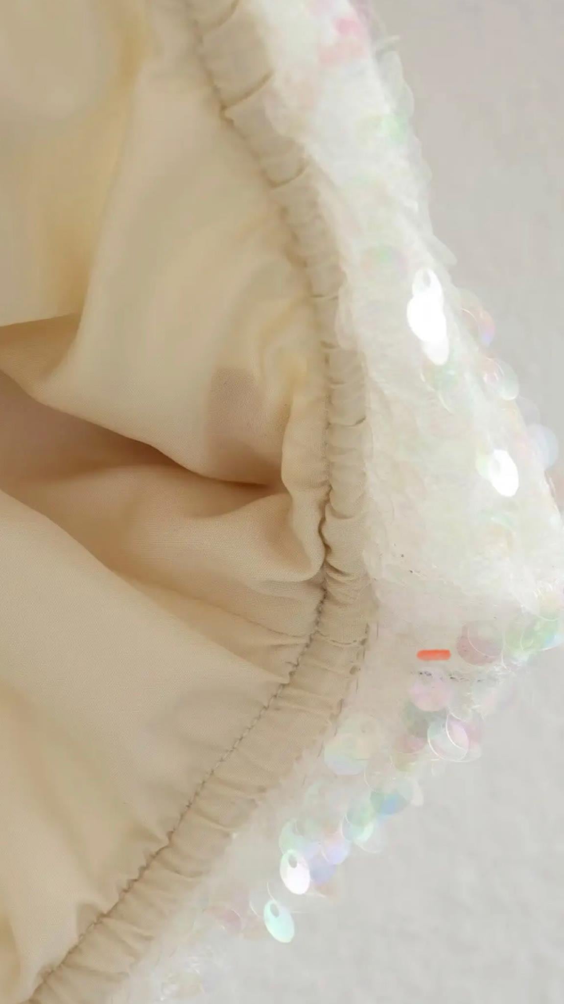 Payetli Bomber Ceket (Bej)