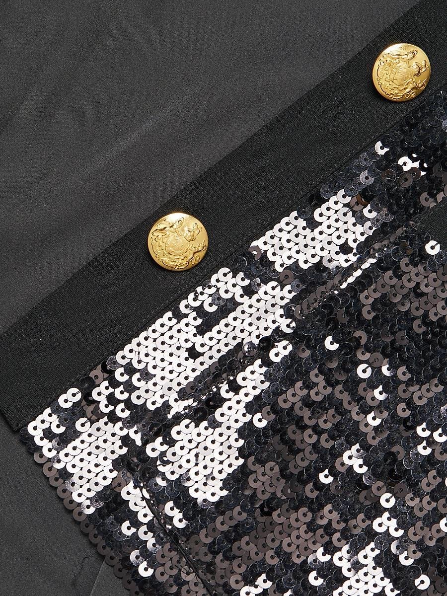 Pullu Tasarım Kısa Ceket