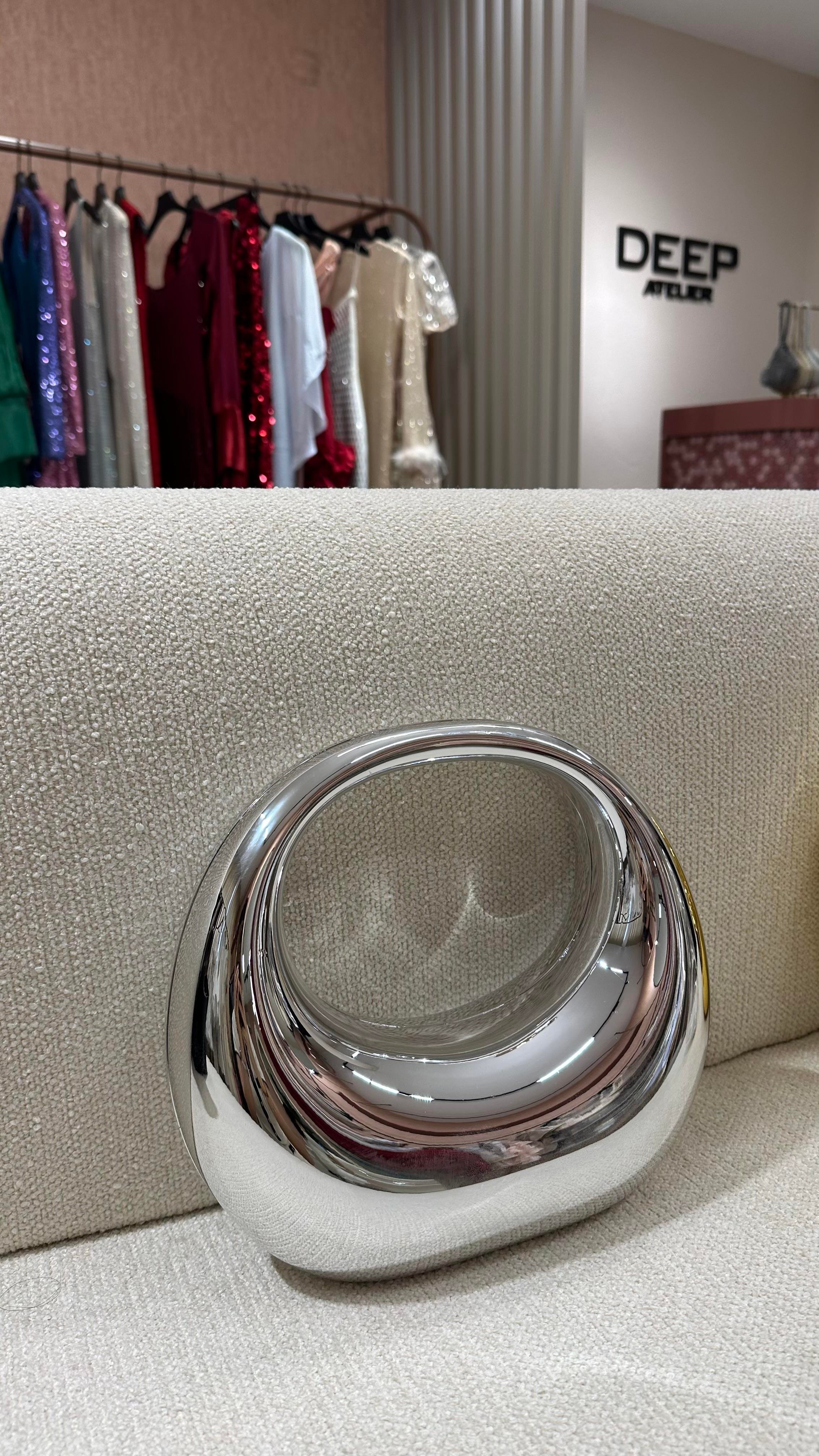 Saplı Silver Çanta